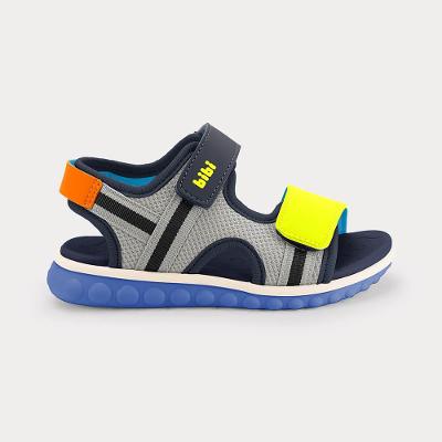 Sandália Infantil Bibi Summer Roller Sport 3.0 Cinza com Azul 1289011 20