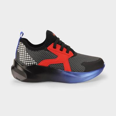 Tênis Infantil Bibi Evolution 2.0 Preto com Vermelho 1282024 25