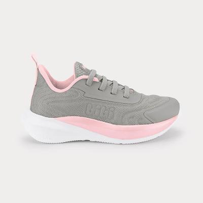Tênis Infantil Bibi Volt 2.0 Cinza com Rosa