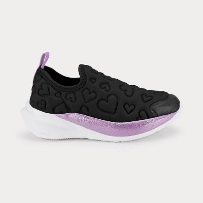 Tênis Infantil Bibi Volt 2.0 Preto com Corações