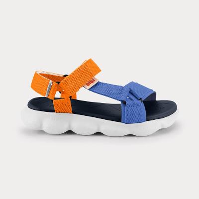 Sandália Infantil Bibi Sandals Sport Azul e Laranja 1291015 29