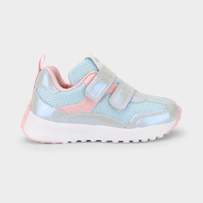 Tênis Infantil Bibi Jogging Azul com Rosa 