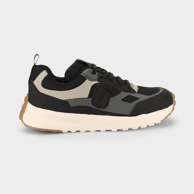 Tênis Infantil Bibi Jogging Kids Preto com Cinza 