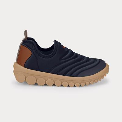 Tênis Infantil Bibi Roller 2.0 Azul Marinho com Marrom 22