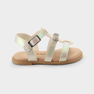 Sandália Infantil Bibi Shine Mini Branca Perolizada 20