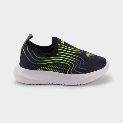 Tênis Infantil Masculino Bibi Flash Azul-Marinho e Verde 18