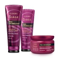 Combo Siàge Pro Cronology: Shampoo 250ml + Condicionador 200ml + Máscara de Hidratação 250g - 1