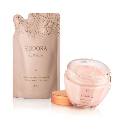 Eudora Kit La Victoire: Creme Hidratante 250g + Refil Creme Hidratante 200g