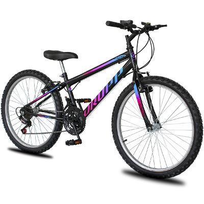 Bicicleta Aro 26 Dropp Sport Infantil Adulto18 vel marchas Freio V-Brake