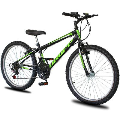 Bicicleta Aro 24 Dropp Sport Infantil Adulto18 vel marchas Freio V-Brake