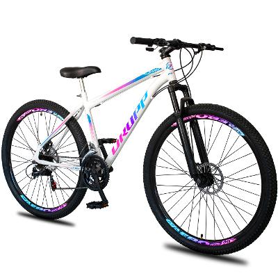 Bicicleta Aro 29 Dropp Sport Aço Carbono 21 Marchas Vel Freio a Disco e Suspensão