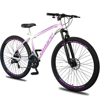 Bicicleta Aro 29 Dropp Sport Aço Carbono 21 Marchas Vel Freio a Disco e Suspensão