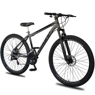 Bicicleta Aro 29 Dropp Sport Aço Carbono 21 Marchas Vel Freio a Disco e Suspensão