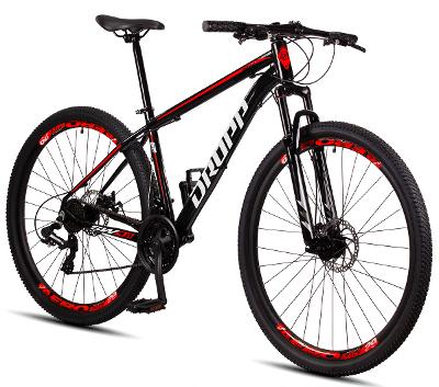 Bicicleta Aro 29 Dropp SW 24 Vel Câmbio Shimano Quadro Alumínio MTB