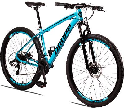 Bicicleta Aro 29 Dropp SW 24 Vel Câmbio Shimano Quadro Alumínio MTB