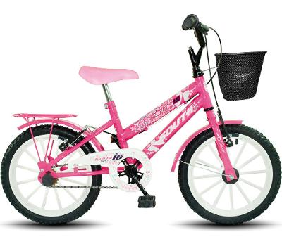 Bicicleta infantil Aro 16 South Nininha Cesto e Paralama meninas