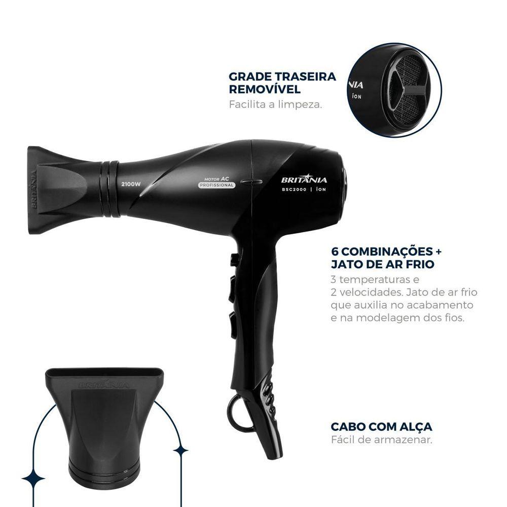 Secador de Cabelos Britânia BSC2000 6 Combinações 2000W - 5
