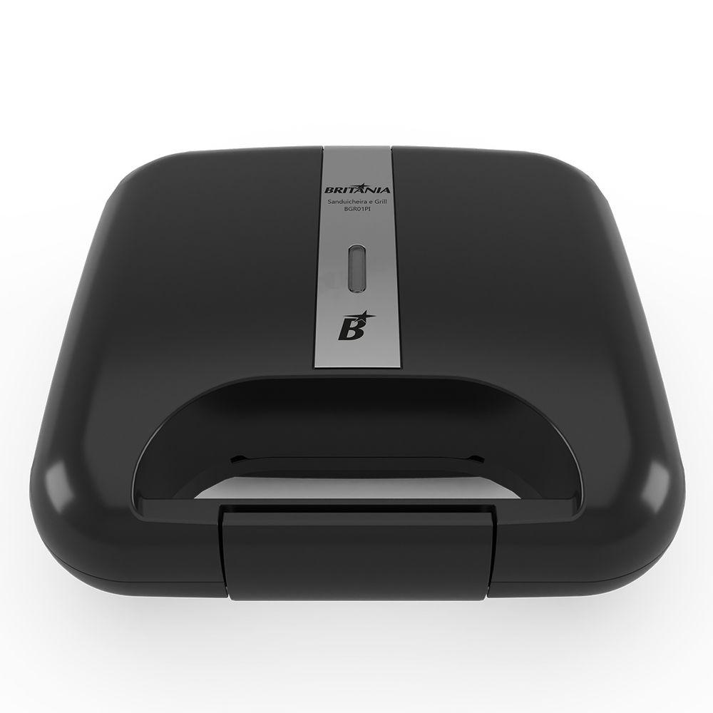 Sanduicheira e Grill Britânia BGR01PI 2 em 1 750W - 3