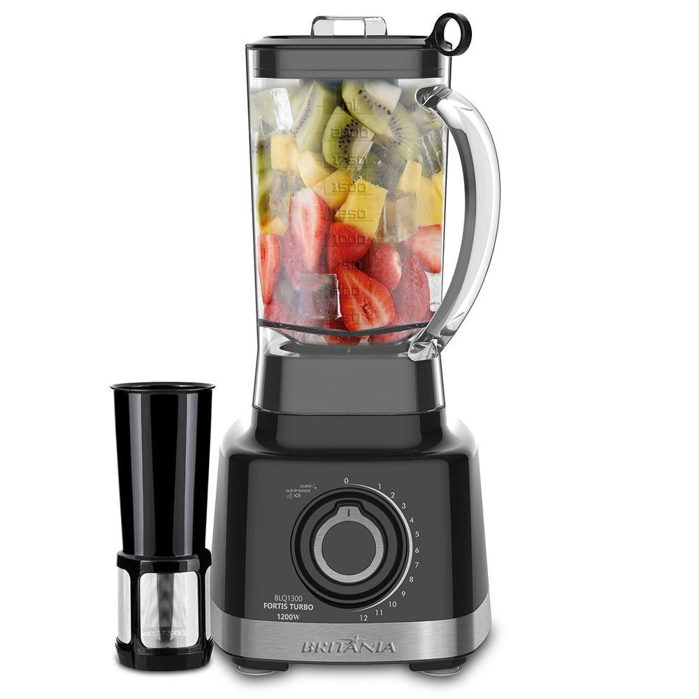Liquidificador Britânia Fortis Turbo 1400W 3L Preto BLQ1300P - 1