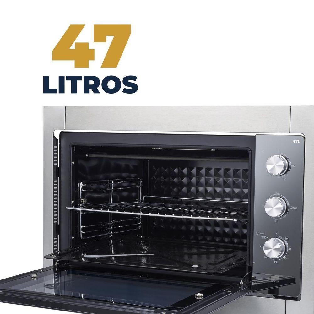 Forno Elétrico de Embutir Britânia 47 Litros BFE47P 2 Resistências - 3