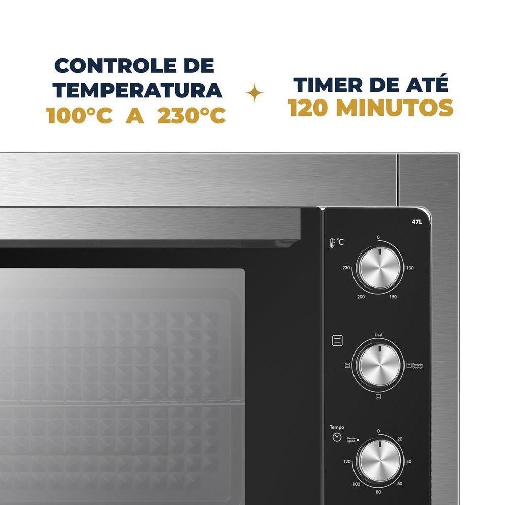 Forno Elétrico de Embutir Britânia 47 Litros BFE47P 2 Resistências - 5