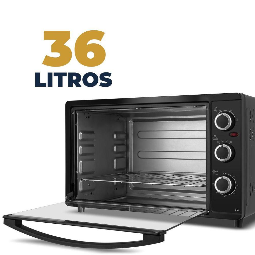Forno Elétrico Britânia 36L Dupla Resistência 1500W BFE41P - 3