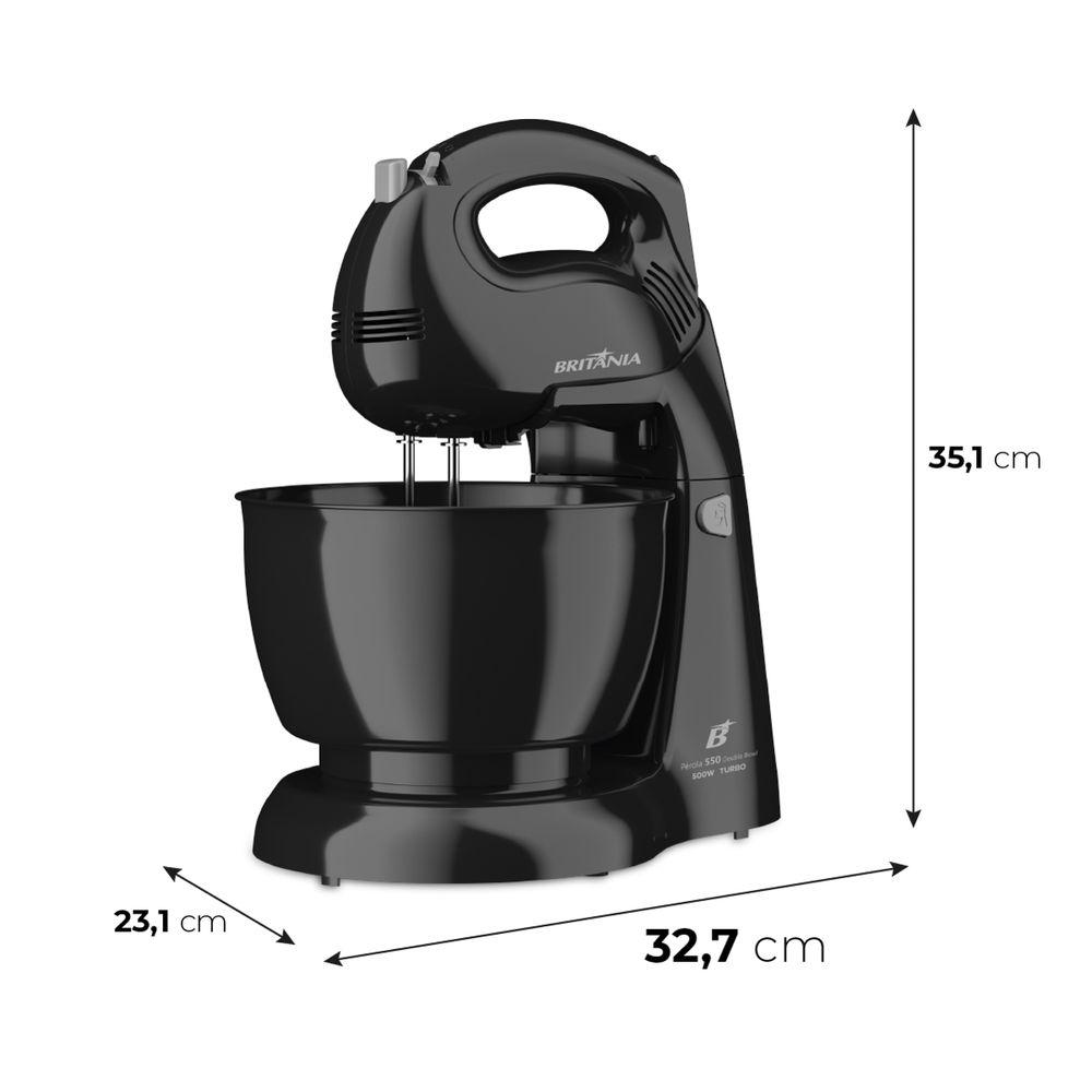 Batedeira Britânia 500W 4 velocidades Pérola 550 Double Bowl - 5