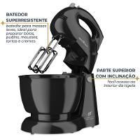 Batedeira Britânia 500W 4 velocidades Pérola 550 Double Bowl