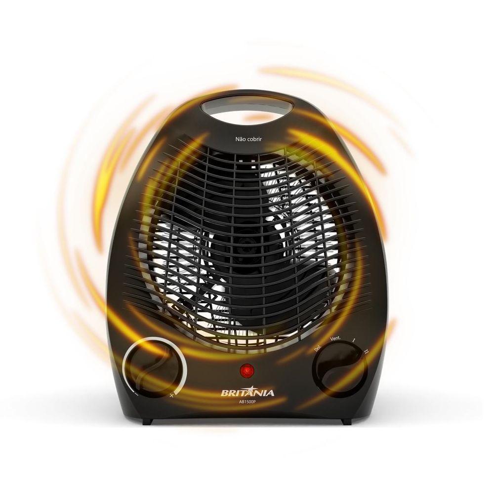 Aquecedor Britânia 2 em 1 com 3 Níveis de Potência AB1500P - 4