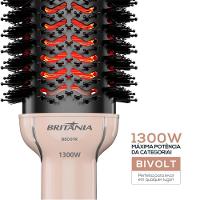 Escova Secadora Britânia Soft 4 em 1 1300W Bivolt BEC07R - 3