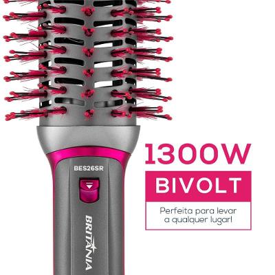 Escova Secadora Britânia 4 em 1 1300W Bivolt BES26SR