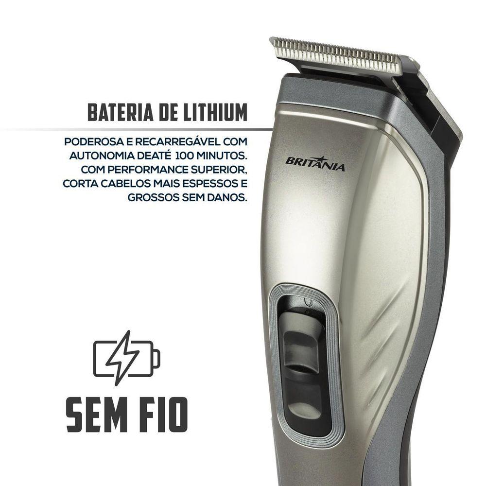 Cortador de Cabelos Britânia BCR20SG Sem Fio - 2