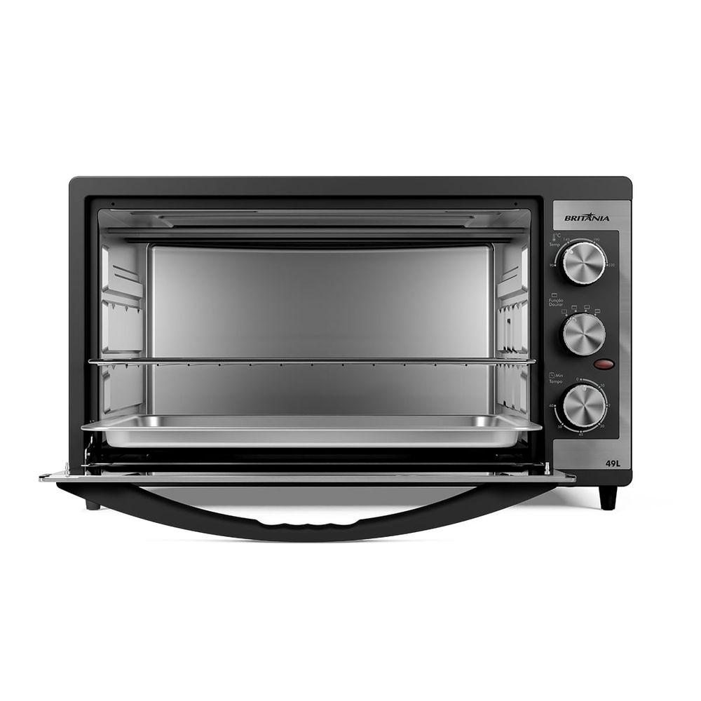 Forno Elétrico Britânia 49L Preto Dupla Resistência BFE49 - 8
