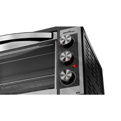Forno Elétrico Britânia 49L Preto Dupla Resistência BFE49