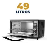 Forno Elétrico Britânia 49L Preto Dupla Resistência BFE49 - 3