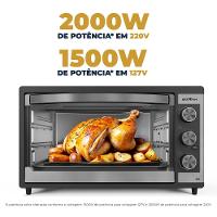Forno Elétrico Britânia 49L Preto Dupla Resistência BFE49 - 5