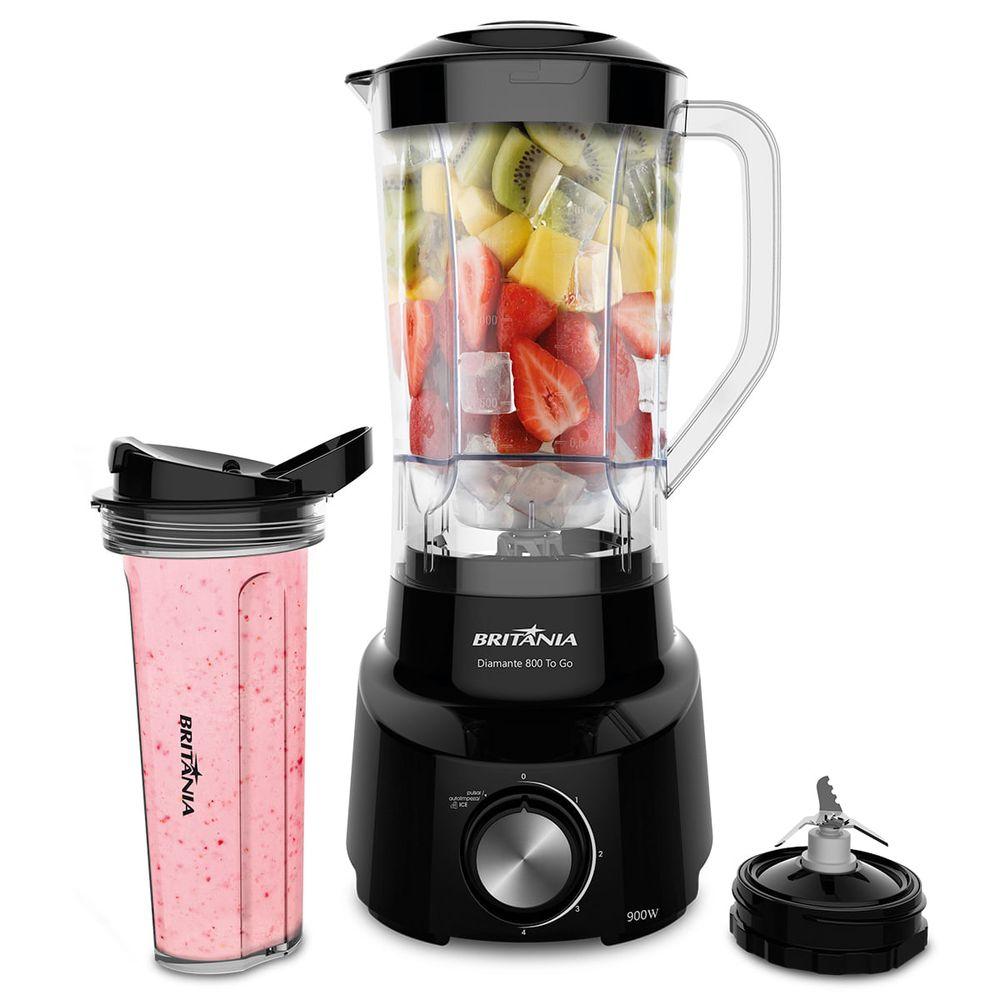 Liquidificador Britânia 900W 2,6L Diamante 800 To Go - 1
