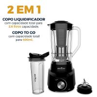 Liquidificador Britânia 900W 2,6L Diamante 800 To Go