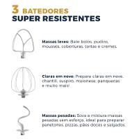 Batedeira Planetária Britânia 500W 12 Velocidades BBPE01 - 5