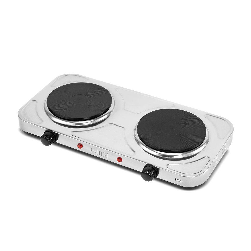 Fogão Elétrico Fama FFG01 Inox 2 Bocas 2000W - 2