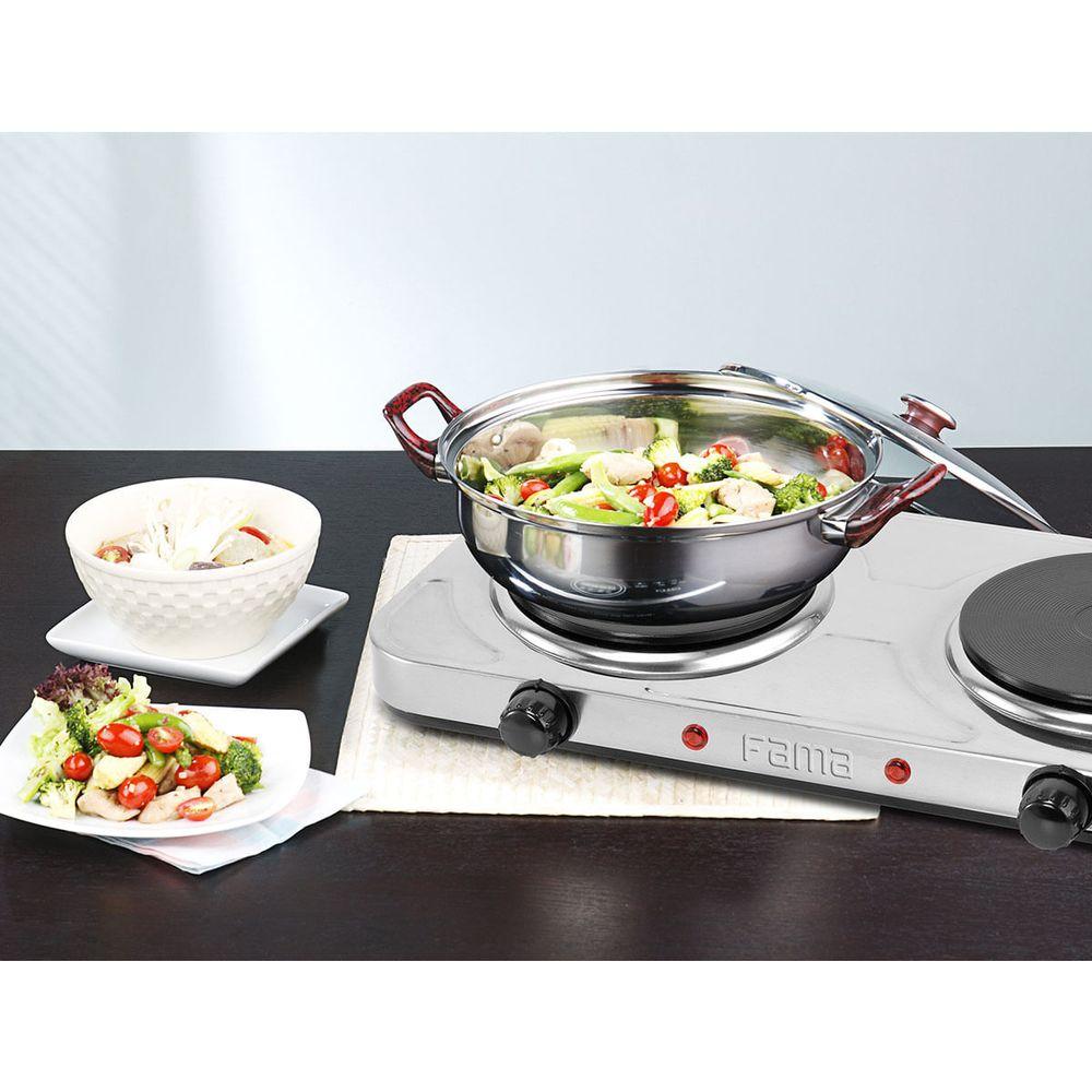 Fogão Elétrico Fama FFG01 Inox 2 Bocas 2000W - 8