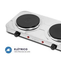 Fogão Elétrico Fama FFG01 Inox 2 Bocas 2000W - 3