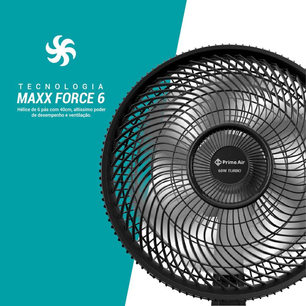 Ventilador de Mesa Prime Air Maxx Force 6 pás 60W AVTE300 - 3