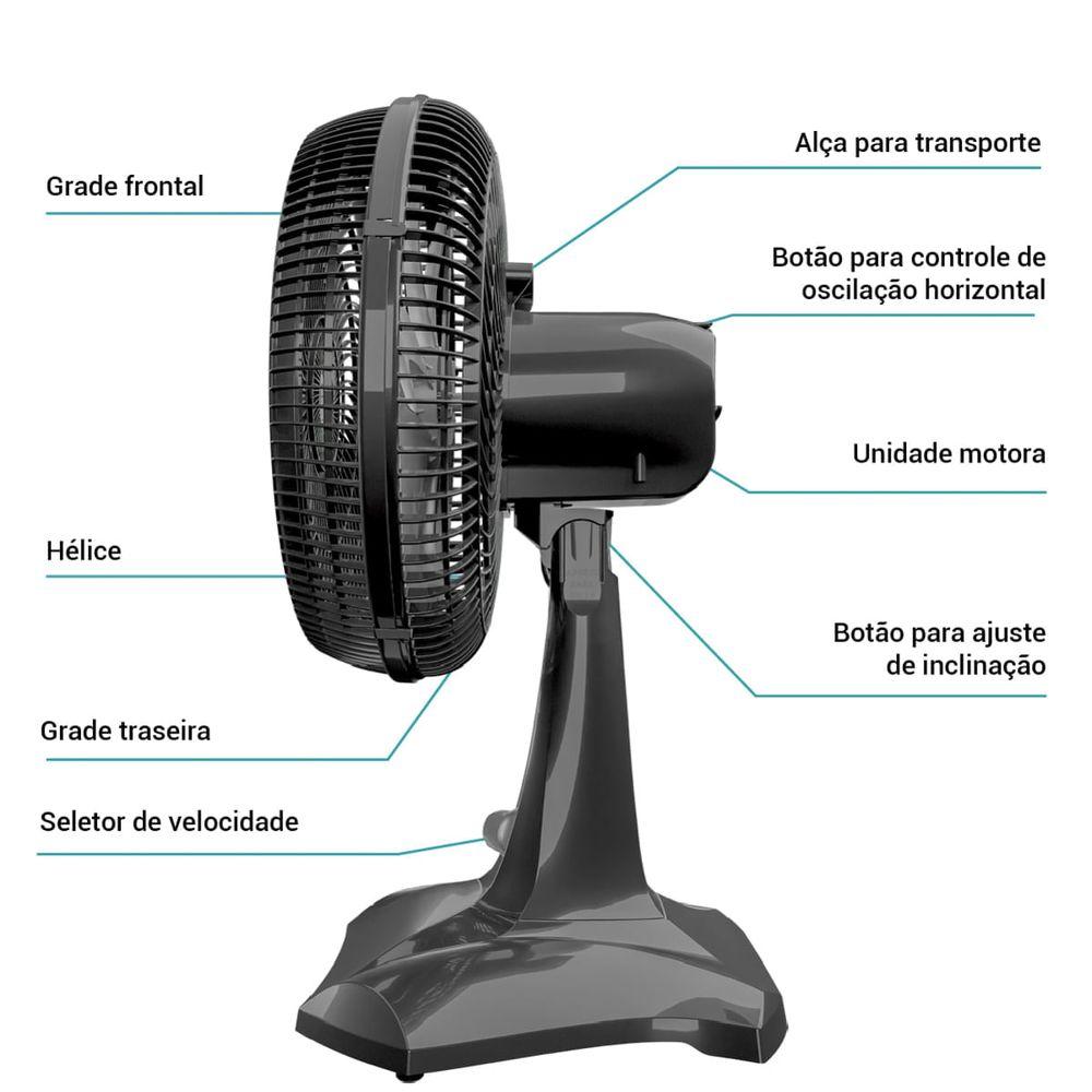 Ventilador de Mesa Prime Air Maxx Force 6 pás 60W AVTE300 - 4