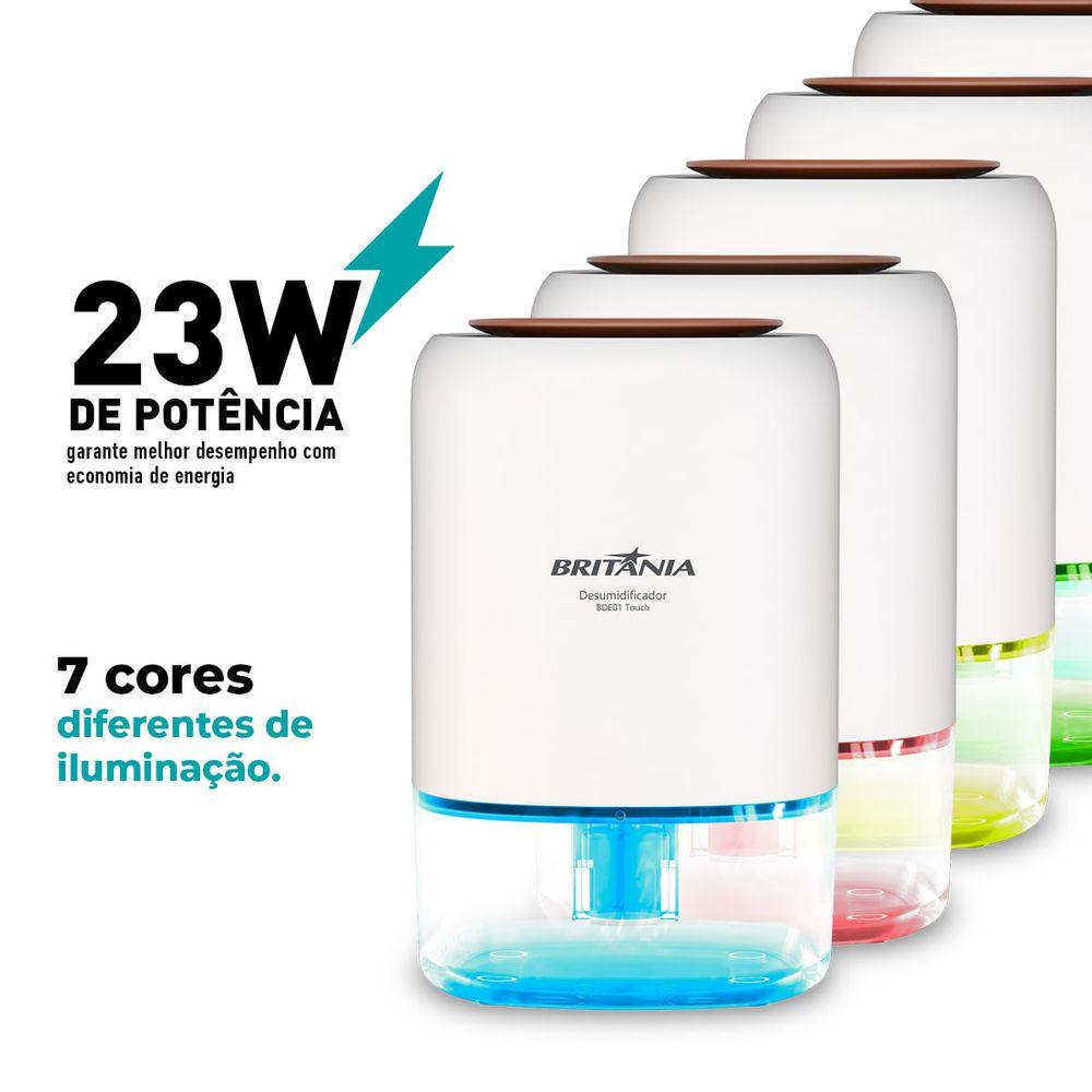 Desumidificador Britânia 900ml Antimofo Bivolt BDE01 - 3