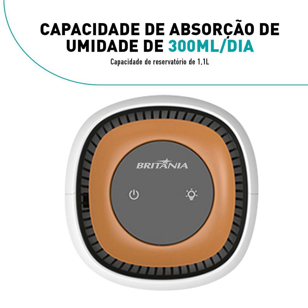 Desumidificador Britânia 900ml Antimofo Bivolt BDE01 - 4