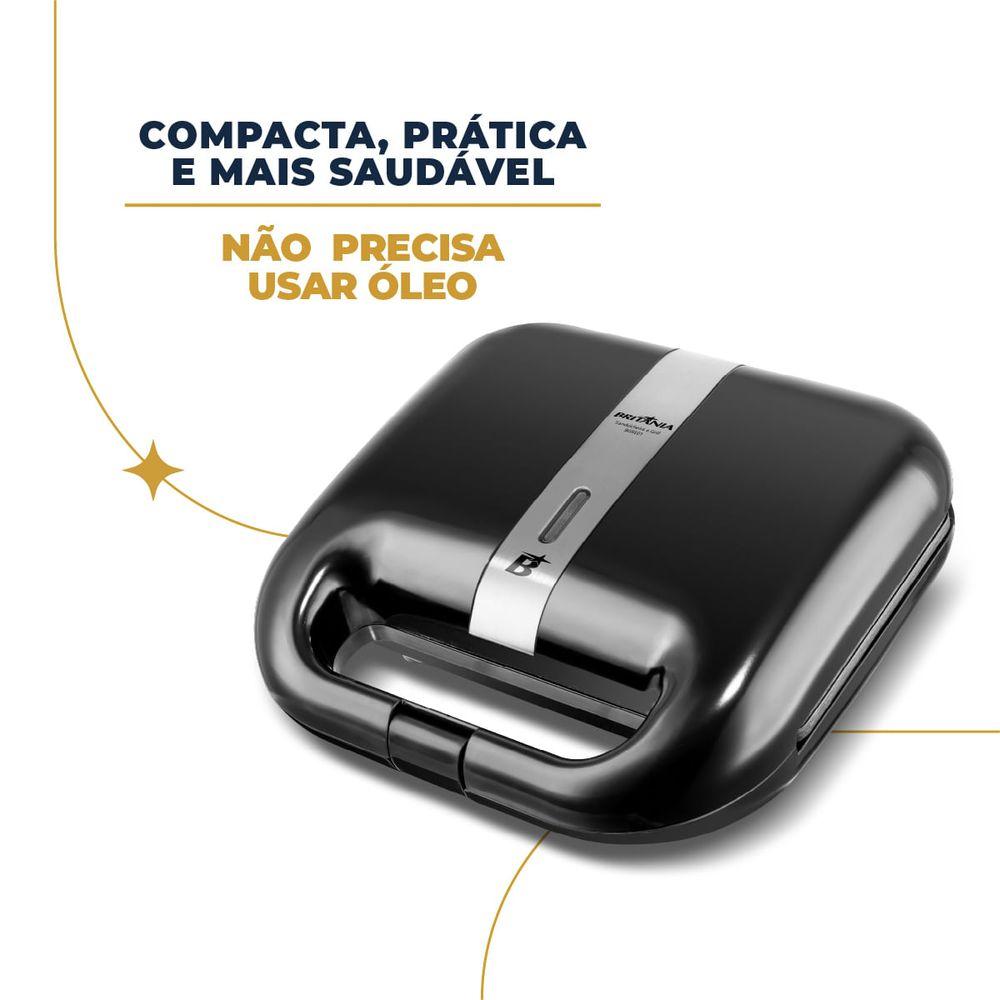 Sanduicheira e Grill Britânia 2 em 1 750W BGRE01 - 3