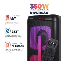 Caixa de Som Britânia BCX4601 Flash Lights Bluetooth V5.3 350W - 5