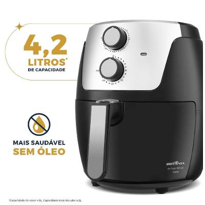 Air Fryer Britânia 4,2L Dura Mais 1500W BFR38