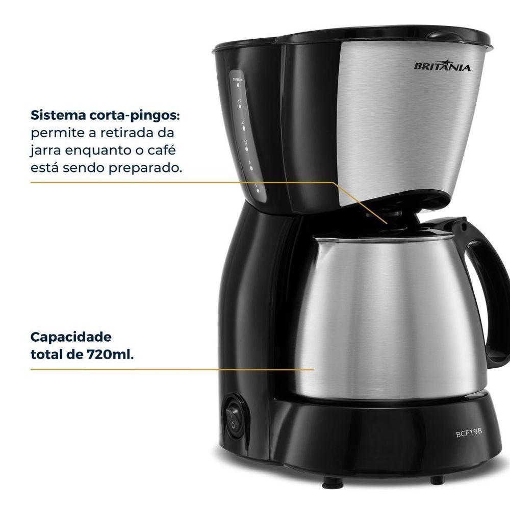 Cafeteira Britânia 18 Cafezinhos BCF19B 550W - 7
